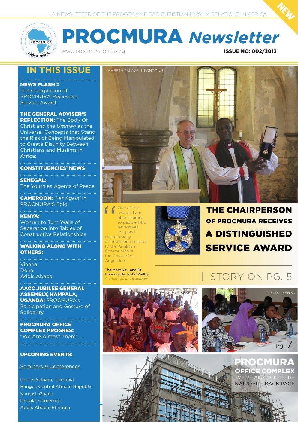 PROCMURA Newsletter - April to June 2013